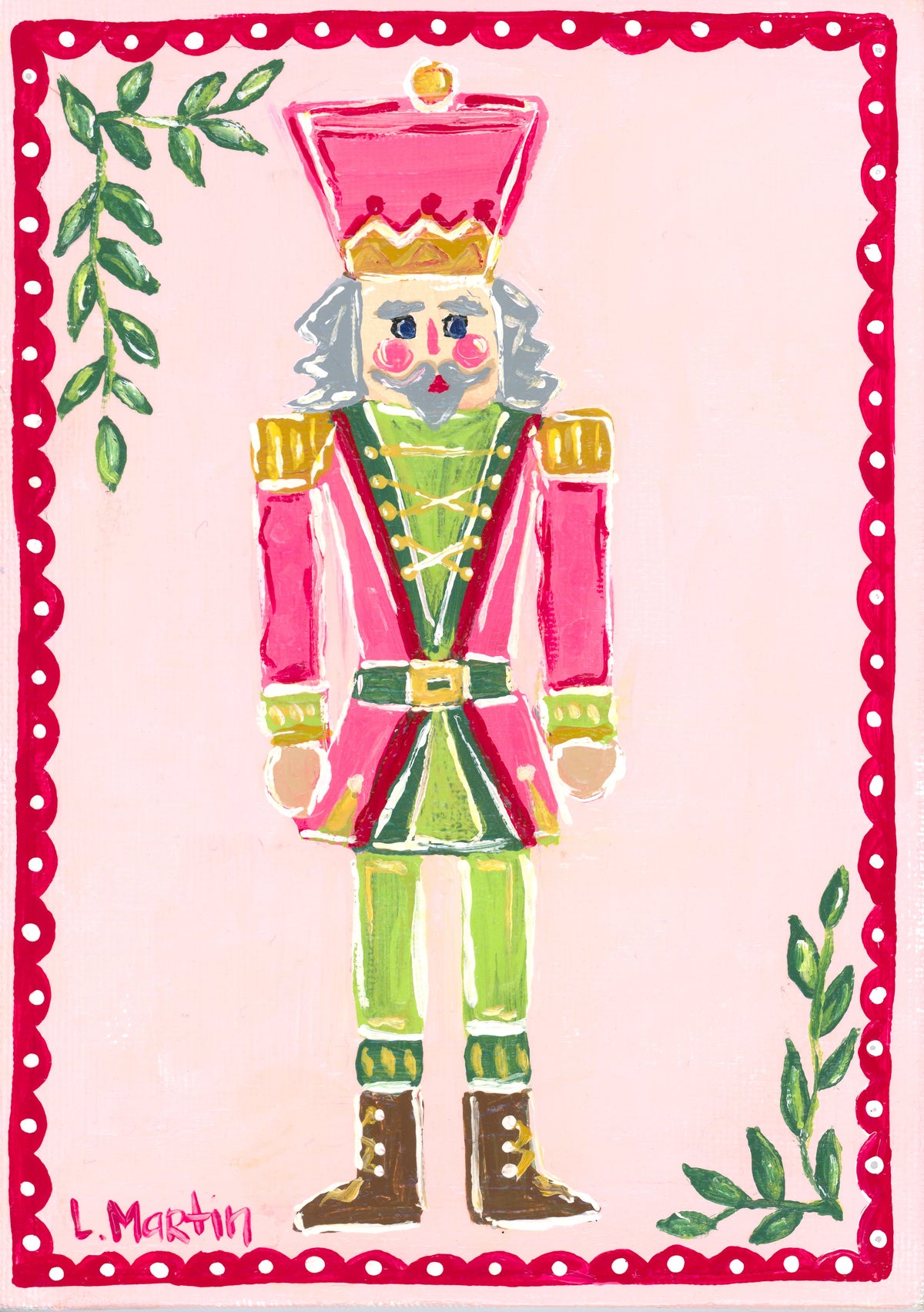 Pink Nutcracker Man