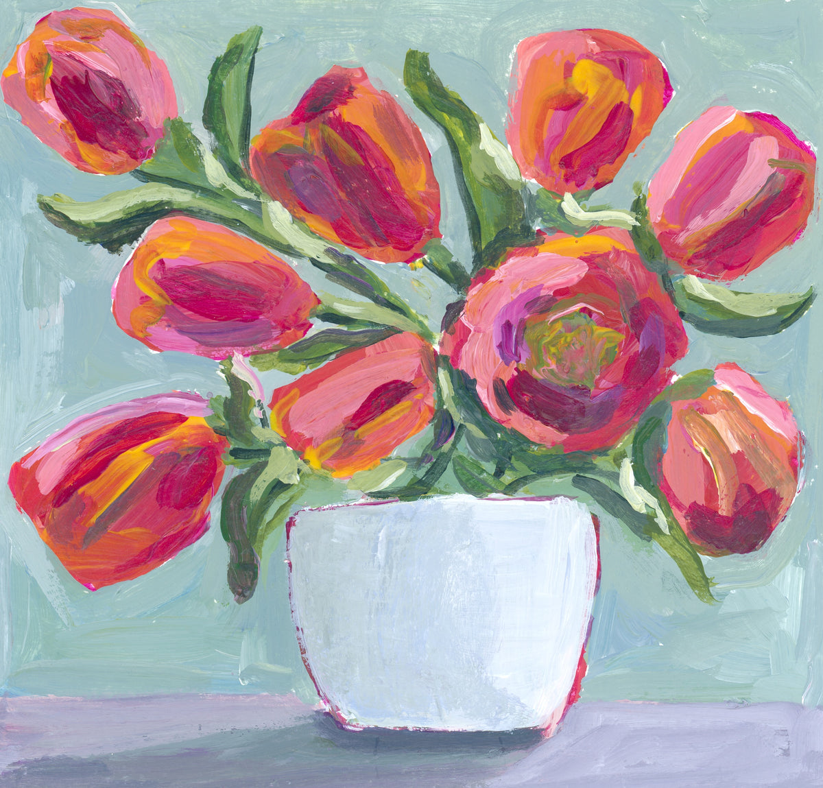 Tulip Vase Art Print