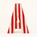 Handpainted letter A with a simple background