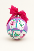 Pink and Purple Mahjong ornament