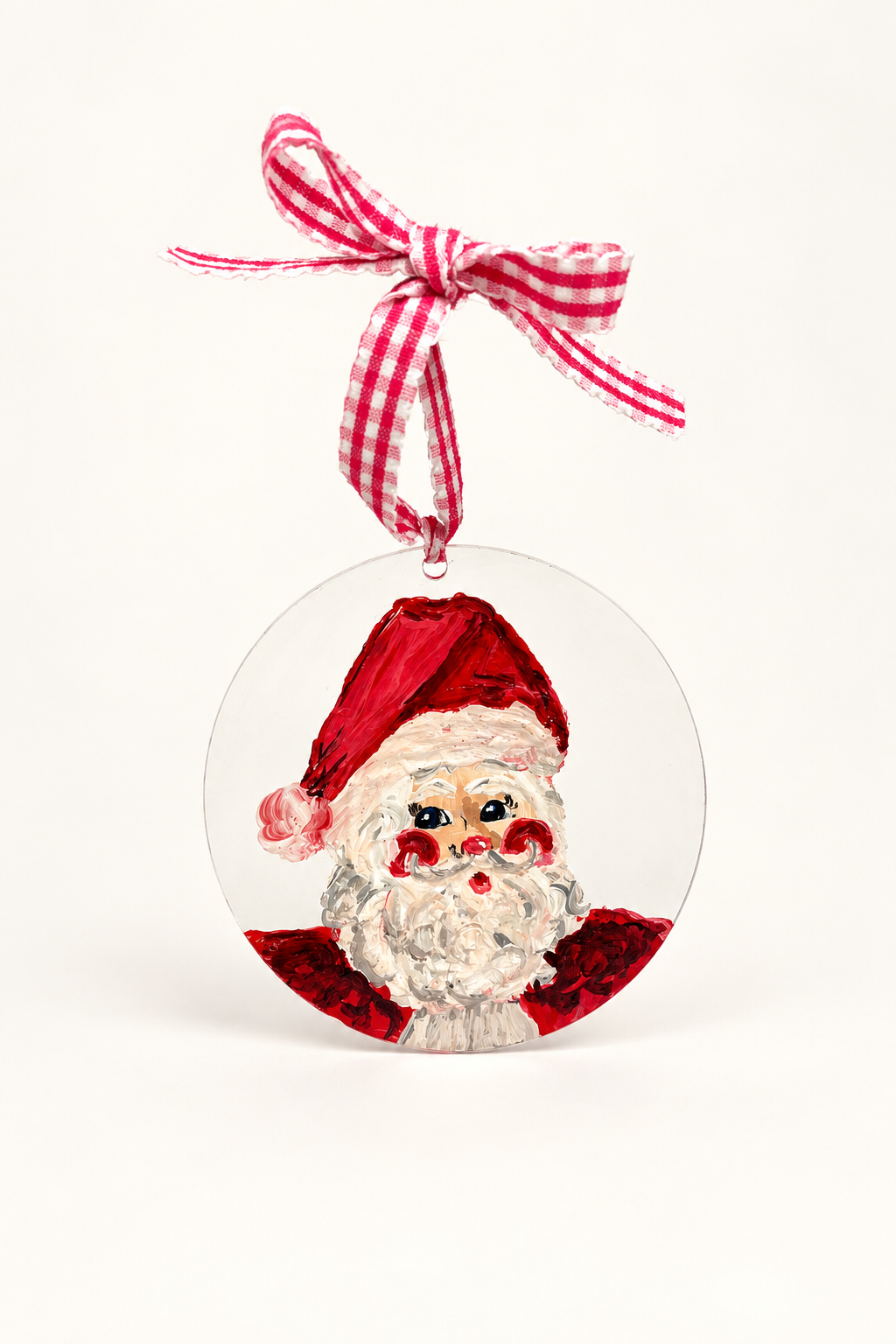 Acrylic Santa Ornament